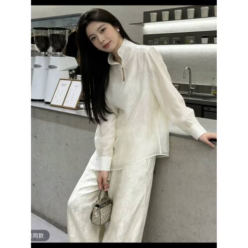 老钱风衬衫女2026春新款国风新中式轻奢减龄洋气复古休闲宽松上衣