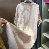 新中式 连衣裙秋2025新款 设计感国风复古提花裙重工刺绣改良旗袍裙