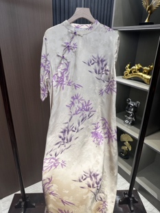 新款 百搭夏季 立领盘扣连衣裙女 国风时尚 新中式