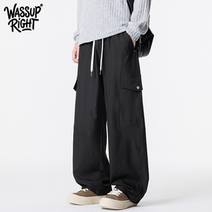 WASSUP RIGHT工装裤男款2025新款冲锋裤子男生潮牌休闲春秋季长裤