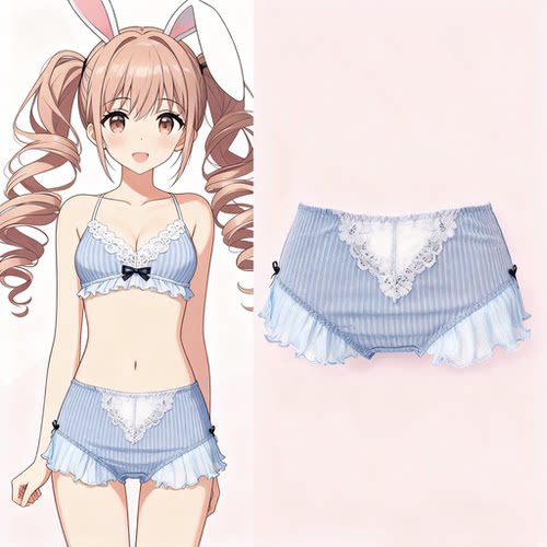 内裤三角裤纯色蝴蝶结