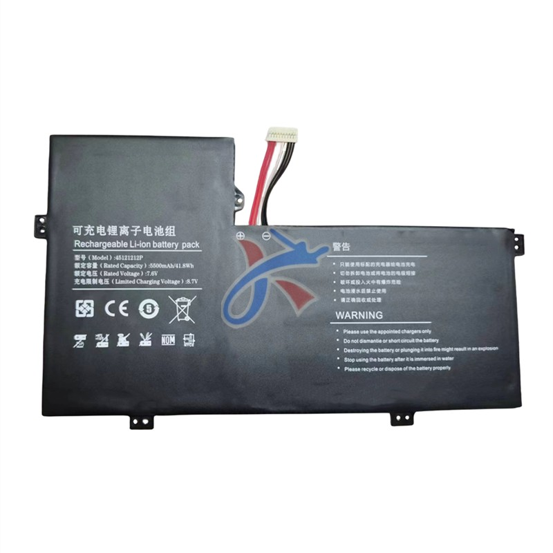 X16适用于国产笔记本电脑45121212P 电池7.6V5500MAH 41.8WH