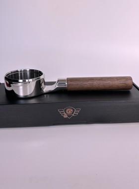 mischief恶作剧平置无底咖啡手柄适合E61辣妈黑胡桃木重400克