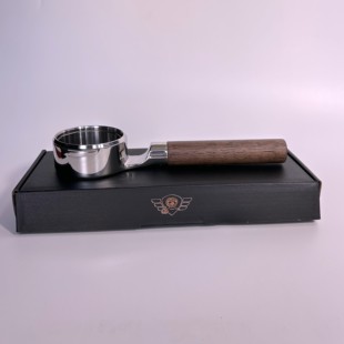 mischief恶作剧平置无底咖啡手柄适合E61辣妈黑胡桃木重400克