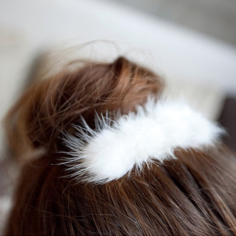 Accessoire cheveux en Laine plumes - Ref 1200206 Image 1