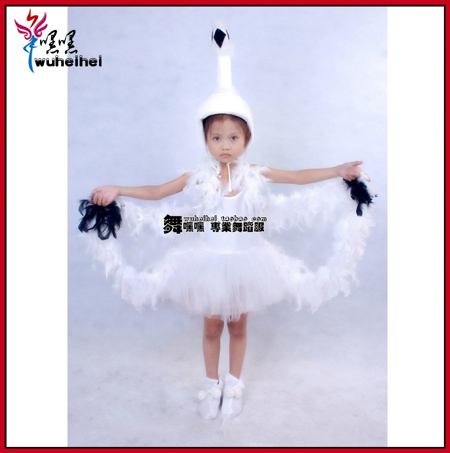 儿童舞蹈卡通仙鹤鸵鸟