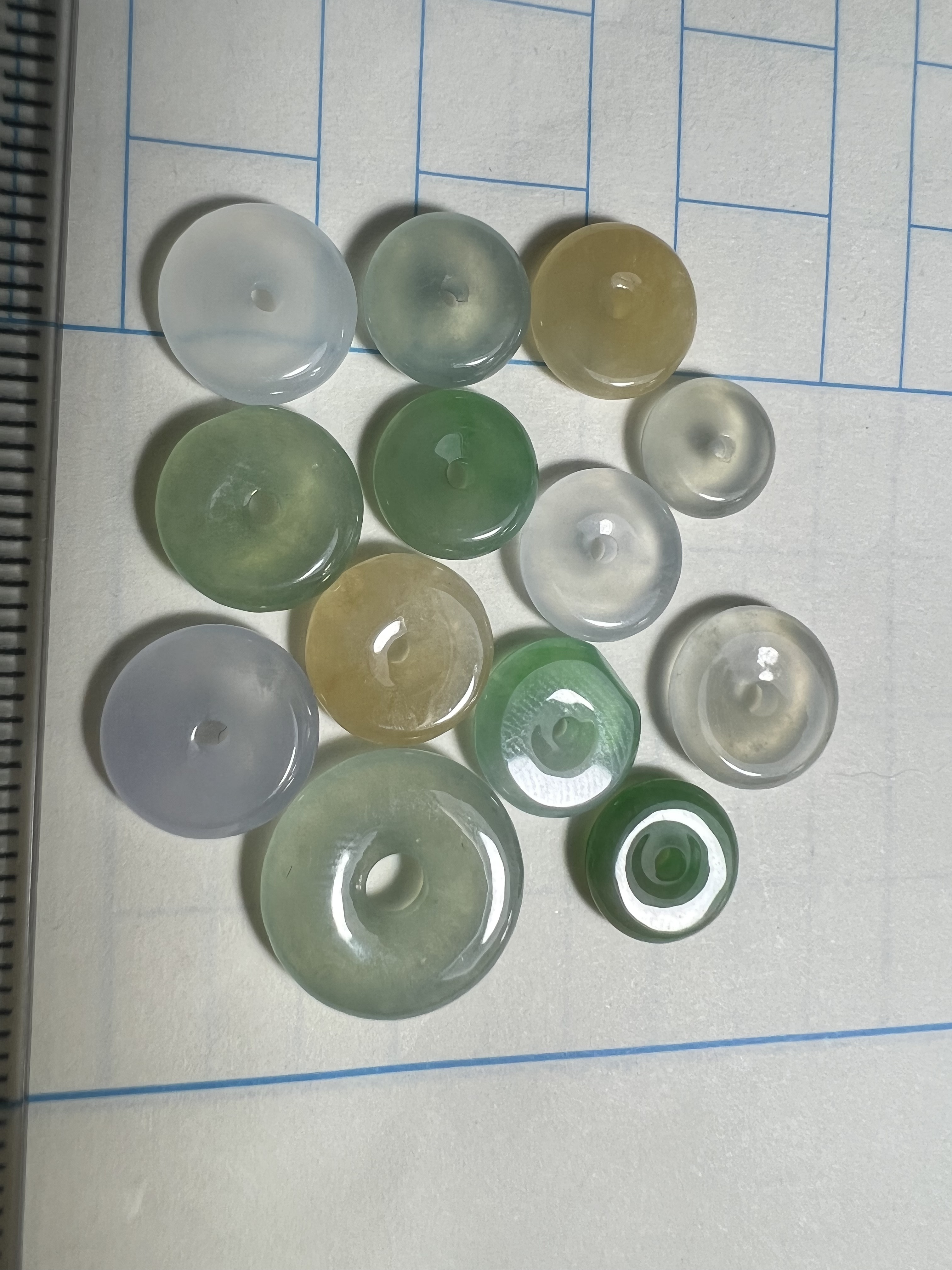 天然缅甸A货翡翠三彩紫罗兰黄翡冰种平安扣吊坠
