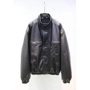 立领夹克保暖夹棉男装 进口绵羊皮 皮衣外套 高品质 Zoehope