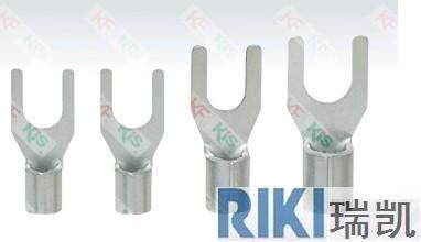 厂家直销紫铜KIS克爱斯KF叉形裸端头冷压接线 线端子SNBS2-4 1000