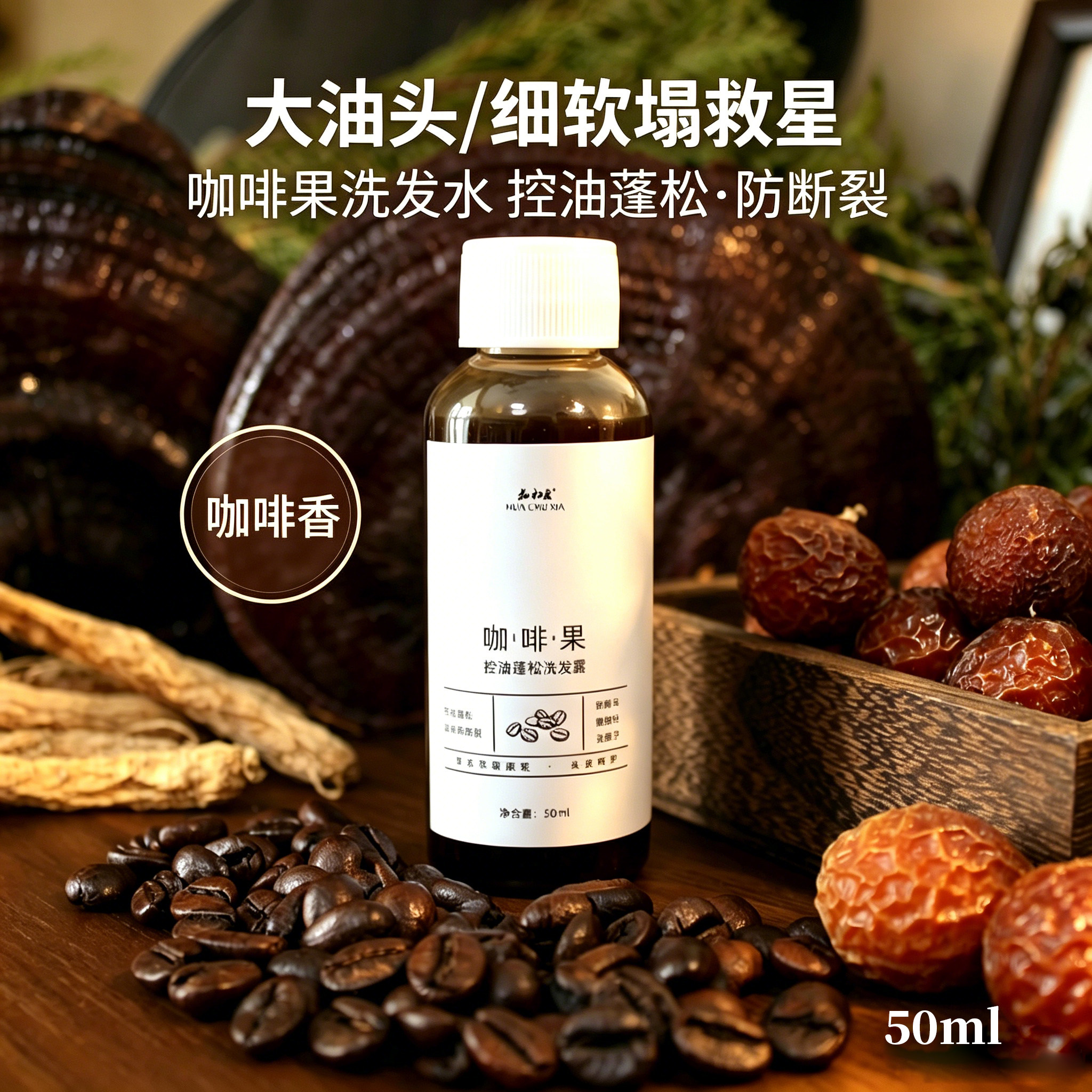 9.9元旅行洗护套装咖啡侧柏叶姜汁洗发水护发素护发油艾草沐浴露