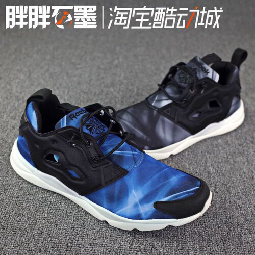 Reebok男子休闲跑鞋轻便透气缓震