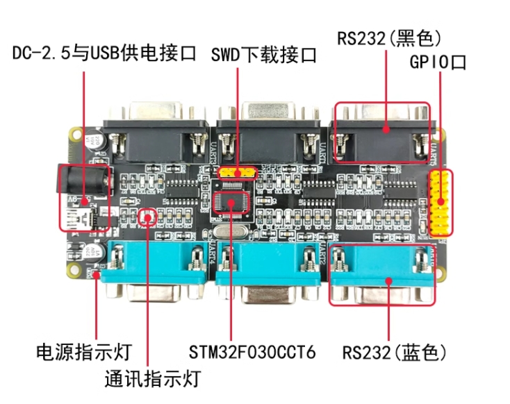 STM32F030协议转换板