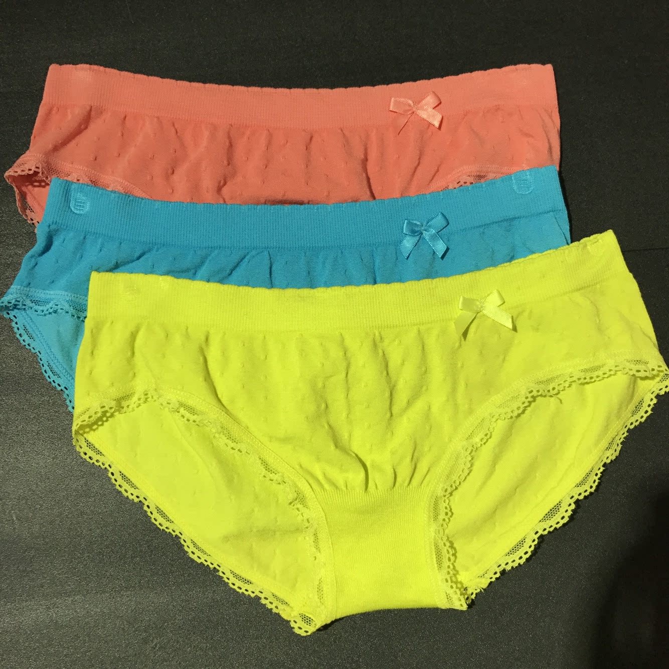 少女低腰内裤  小花边 再生纤维