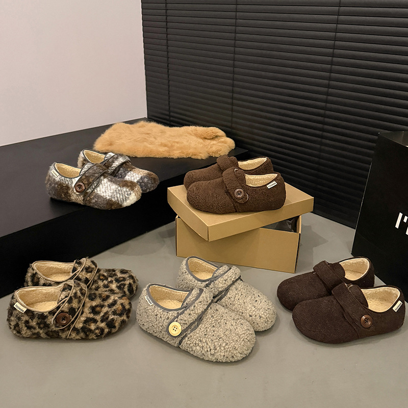 羊糕毛毛勃肯鞋女保暖雪地靴