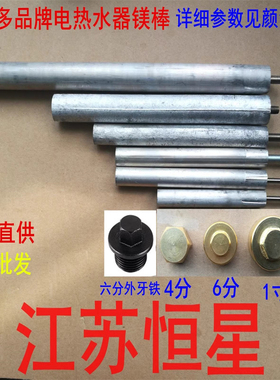 通用电热水器镁棒40/50/60/80升排污口除垢棒牺牲阳极棒螺帽堵头