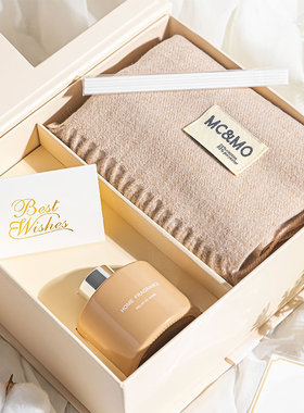 围巾香薰礼盒冬天冬季保暖生日礼物送女生闺蜜实用小众高级感精致