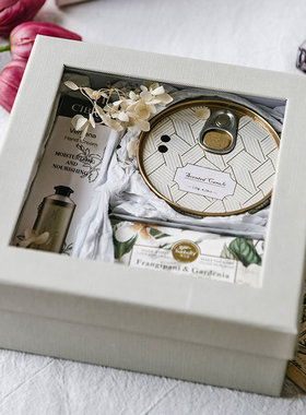 定制logo香薰蜡烛礼盒套装生日礼物送女生闺蜜礼品婚礼结婚伴手礼