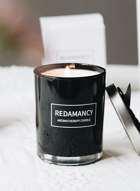 香薰蜡烛卧室香氛安神助眠净化空气浪漫无烟精油睡眠熏香蜡烛杯