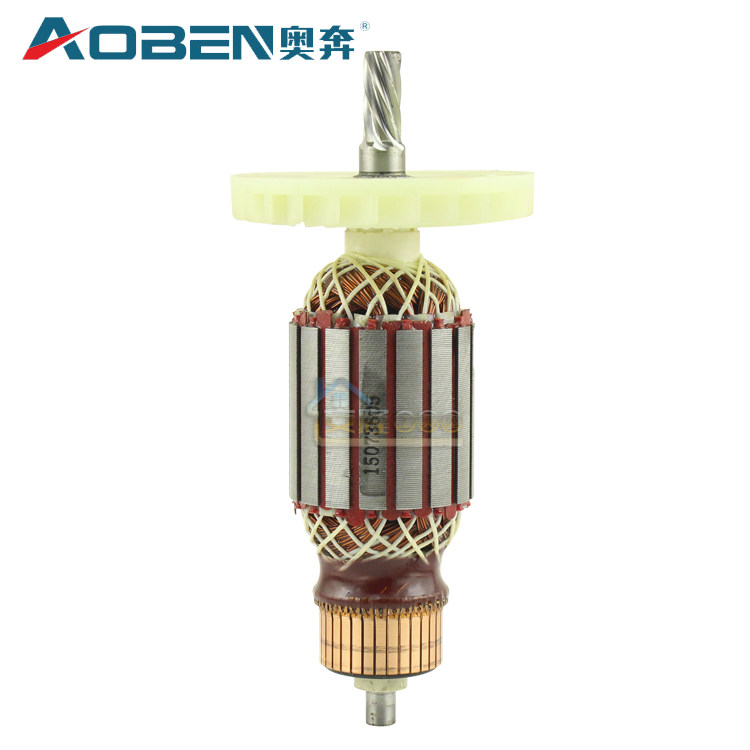 奥奔电圆锯at3605 at3606原厂转子 电机电枢总成 电动工具配件