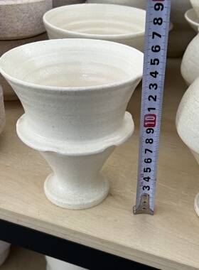 景德镇手工花盆简约高级蝴蝶兰球兰蕨类绿植通用透气粗陶透气