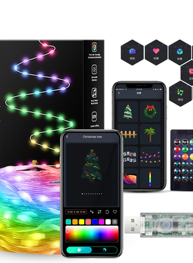 RGBIC String Lights Easter App Outdoor holiday decoration