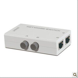 迈拓MT-RJ45-2M 迷你型 2口网络切换器 两口RJ45切换器内外网切换