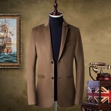 2021男士商务休闲纯羊毛西服羽绒内胆毛呢大衣CC328-P350，男装毛呢大衣，星座1409-3