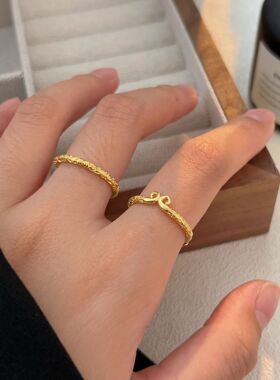 持恒S925纯银黑神话悟空戒指小众新中式紧箍咒金箍棒指环2025新款