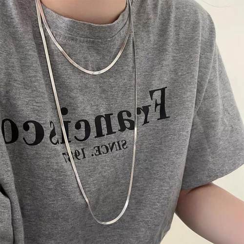 简约钛钢气质项链女款2025新款毛衣链长款高档轻奢高级感