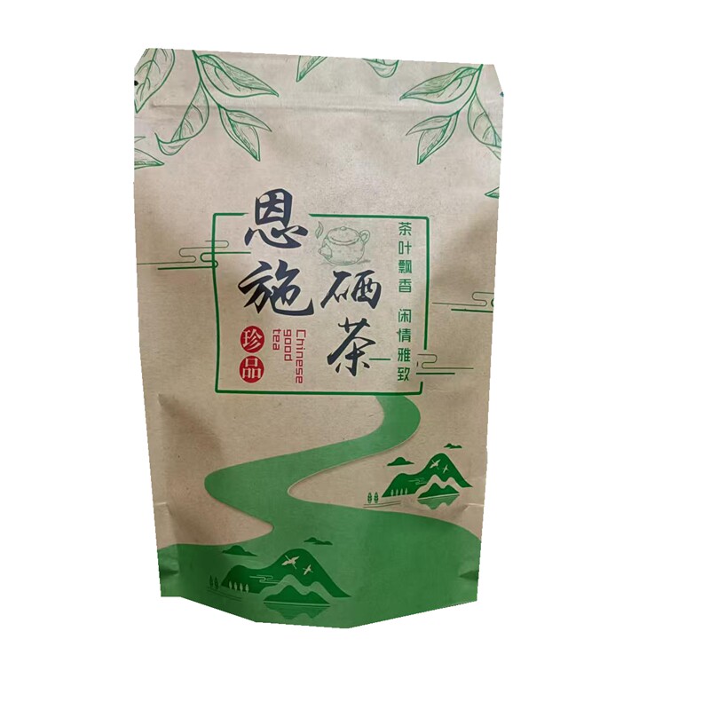 2026年新茶春茶湖北恩施硒茶明前茶绿茶 100克袋装茶清香汤青叶绿