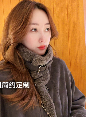 2025冬季新款皮毛一体加厚保暖麂皮绒外套女羊羔毛加绒上衣