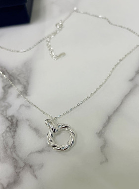 ZHAZHA韩国新款时尚简约百搭小众设计感项链女高级感气质锁骨链银