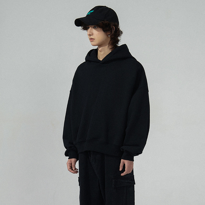 BPCALL 比伯帽衫重磅520克美式卫衣纯棉CleanFit连帽宽松绒
