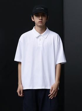 BPCALL 25SS 刺绣POLO衫短袖美式复古cleanfit简约宽短T恤