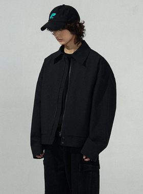 BPCALL24SS冷锋夹克高级简约巴家风格外套CleanFit翻领拉链短上衣