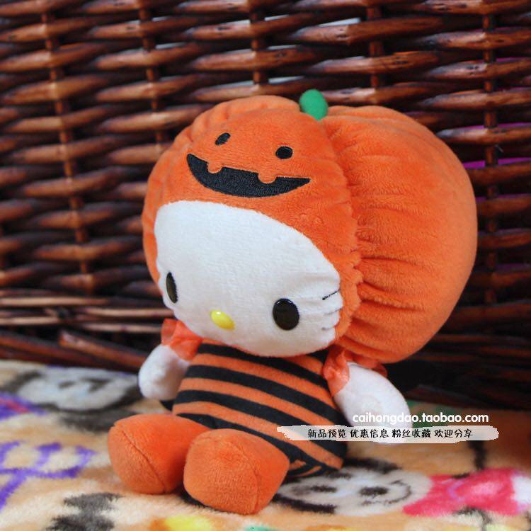 lovely Exit Japan Halloween Pumpkin Dress up Hello Kitty kitty Plush doll giftin the Toy/Childs/Puzzle/Building block/Model , Plush Fabric Toys  category - from Buy2taobao.com to provide professional Taobao agent buy service