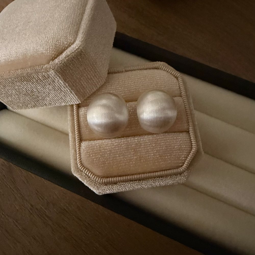 拉丝磨砂圆球耳夹s925银针耳环耳饰设计感高级感素银经典通勤独特,饰品/流行首饰/时尚饰品新,耳环,淘宝优惠券,粉丝福利购,淘宝优惠卷