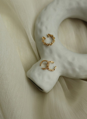 AimeeDesign 欧美简约型冷淡风链条耳夹耳骨夹无耳洞女复古港风