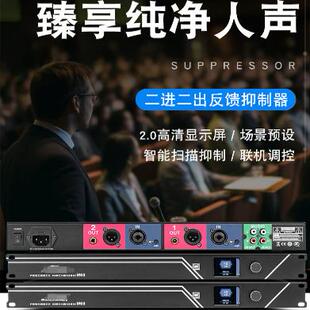 【辰星科技】M60智能反馈抑制器防话筒啸叫神器会议反馈抑制器