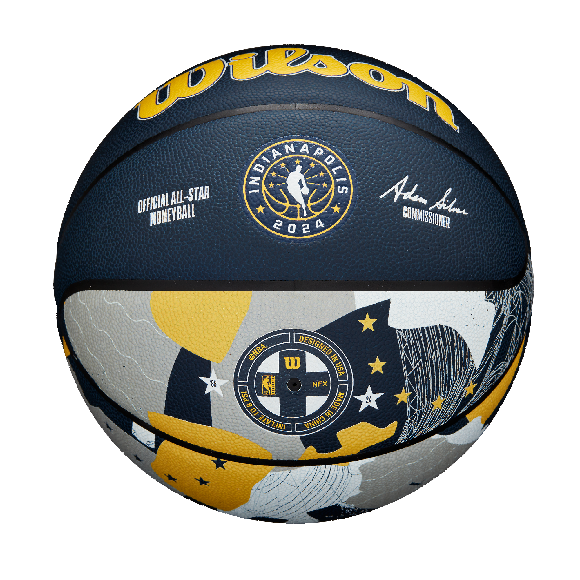 25年新款Wilson威尔逊篮球7号游戏用球NBA 全明星赛点球成金七号