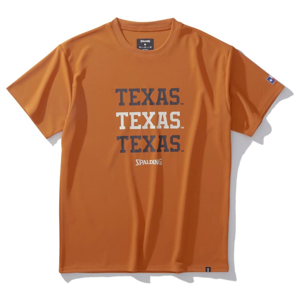 日本spalding/斯伯丁 t 恤德克萨斯州文字商标男女速干半袖