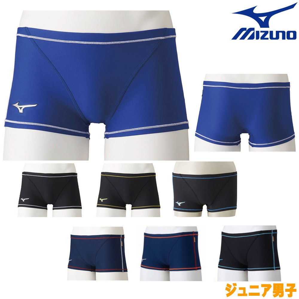 日本Mizuno美津浓游泳短裤竞技泳装少年男子练习泳装Exer套装