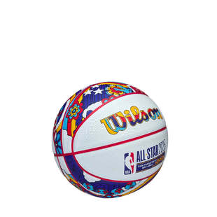 新款Wilson威尔逊篮球游戏用球NBA全明星迷你篮球 3 号橡胶