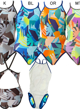 23新款Speedo速比涛连体泳衣休闲训练三角显瘦女STW02305