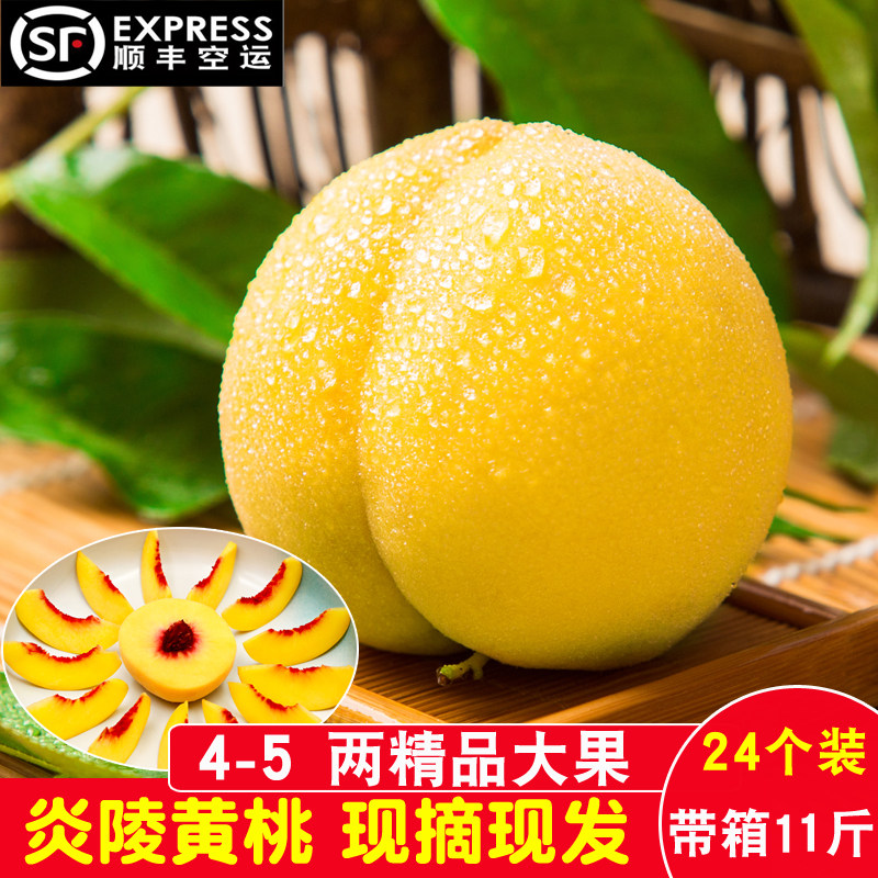 正宗高山炎陵黄桃现发新鲜水果湖