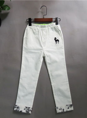 宝儿春秋款童装裤子男童女童纯棉休闲长裤63836