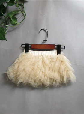 宝儿童装半裙女童小纱裙可爱纱纱短裙26075