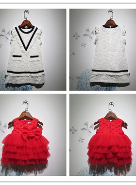 宝儿童装公主裙女童蕾丝背心裙中小童连衣裙礼服裙11865 90878