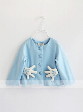 韩国宝儿童装外套小童上衣可爱宝宝手掌外套舒适短款外套16739