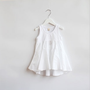 宝儿童装连衣裙夏款拼接连衣裙女童宽松娃娃款连衣裙13595